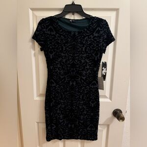 Forest Green Suede Mini Dress